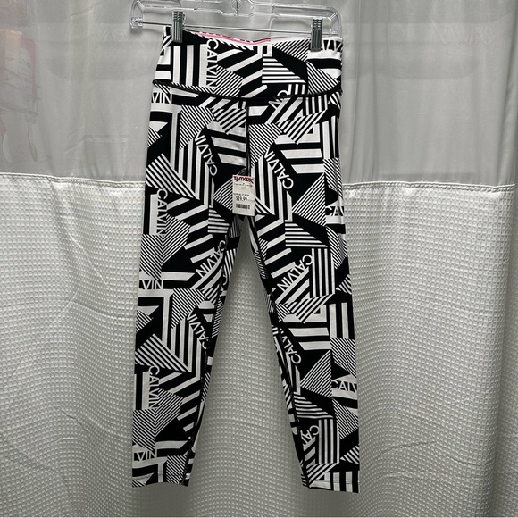 Calvin Klein Performance Pants - Calvin Klein performance yoga pants black and white 7/8